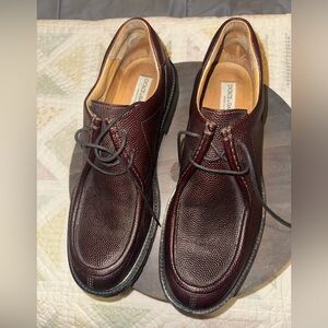 Dolce & Gabbana Burgundy Pebbled Leather Derby Shoes Vibram Sole Size 12